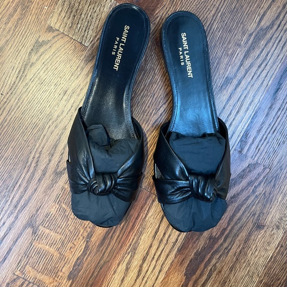 SOLD Saint Laurent Power Knot Slides 41.5 - Picture 9 of 11